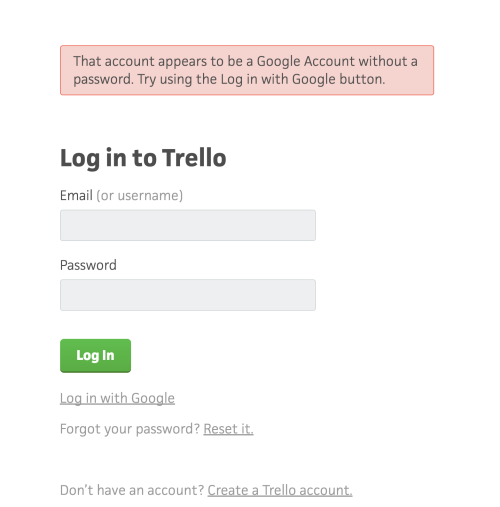 That account appears to be a Google Account without a password. Try using the Log in with Google button